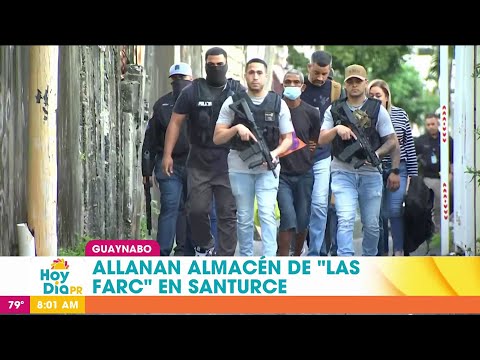 Ocupan armas de alto poder en allanamiento contra la organización Las FARC