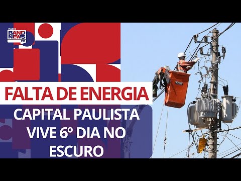 90 mil imóveis seguem sem energia em São Paulo