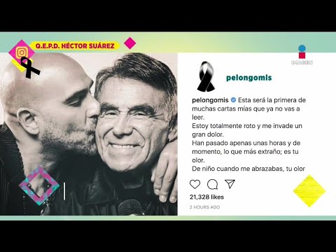 'Estoy totalmente roto y me invade un gran dolor': La carta de Héctor Suárez Gomís hacia su padre