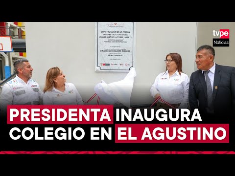 Presidenta Dina Boluarte inaugura I. E. José de la Torre Ugarte. #ActividadOficial