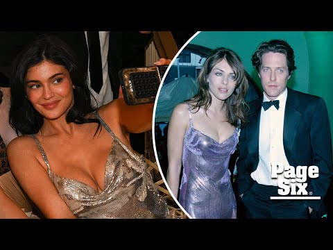 Fans compare Kylie Jenner's awards show date style with Elizabeth Hurley