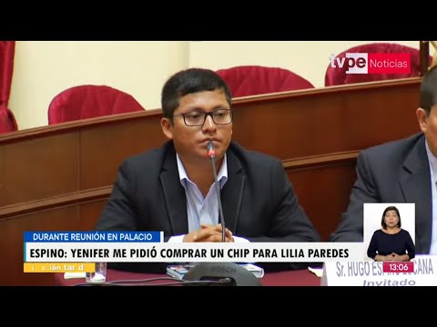 Hugo Espino acude a citación de Comisión de Fiscalización del Congreso