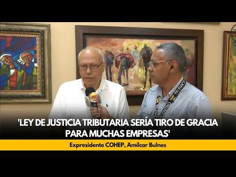 Amílcar Bulnes: 'Ley de justicia tributaria sería tiro de gracia para muchas empresas'