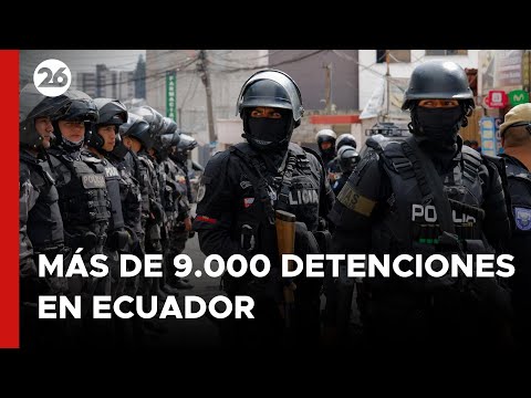 En Ecuador, se registraron más de 9.000 detenciones en 43 días de conflicto