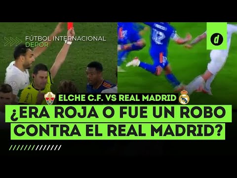 Elche C.F. 1-2 Real Madrid: ¿Era ROJA o fue un robo? Expulsan a Marcelo en la Copa del Rey | #shorts