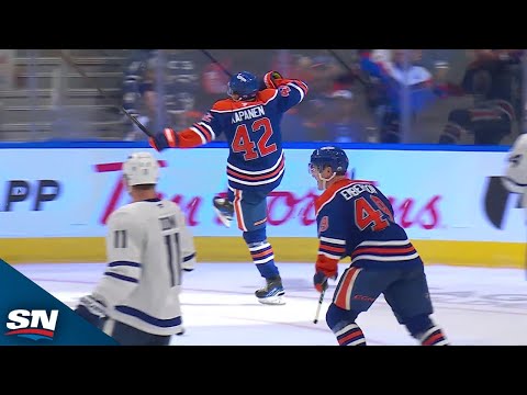 Oilers Kapanen Dekes And Snipes It Top Shelf vs. Maple Leafs