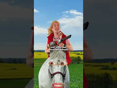 ✨Bibi & Tina JAGEN im Wind #schwarzerhumor #shorts