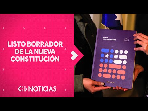ESTÁ LISTO | Convención publica el PRIMER BORRADOR de la Nueva Constitución - CHV Noticias