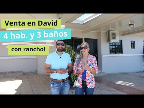 Vende de casa en San Carlitos, David. Chiriquí. 4 habitaciones y 3 baños con rancho. 6981.5000