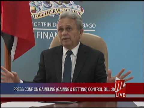 Finance Minister Colm Imbert's Virtual Media Conference On The Gambling Control Bill