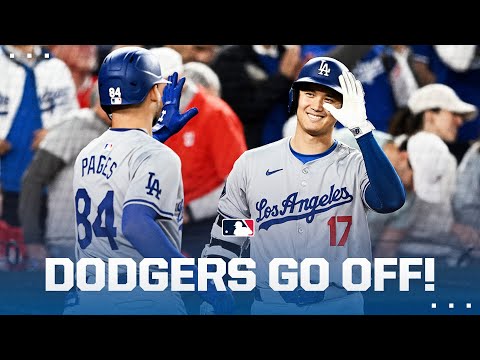 20 hits!! The Dodgers put on an offensive showcase!