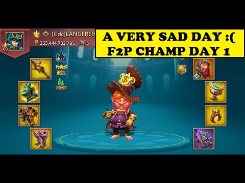 Lords Mobile - IT'S A CATASTROPHE!!!  THE SADDEST DAY OF MY ONE PIECE CHAMP F2P ACCOUNT :(