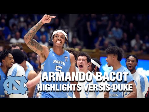 Acc Football Basketball 🏀 Armando Bacot Dominates Down Low For North Carolina Against Duke