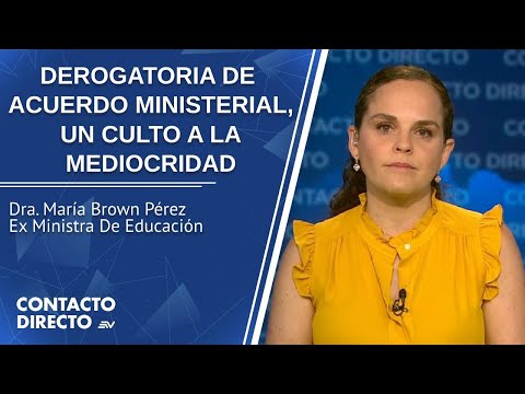 Entrevista con María Brown Pérez - Ex Ministra De Educación | Contacto Directo | Ecuavisa