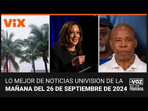 Lo mejor de Noticias Univision de la mañana | jueves 26 de septiembre de 2024