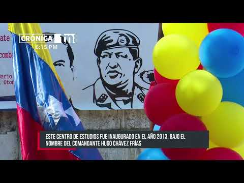 Instituto Hugo Chávez de Managua rinde homenaje al Comandante Eterno - Nicaragua