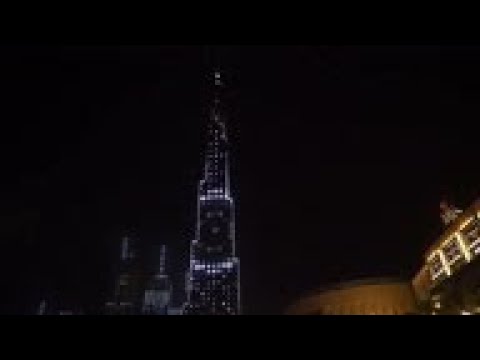 Burj Khalifa lit up for donations to help virus affected