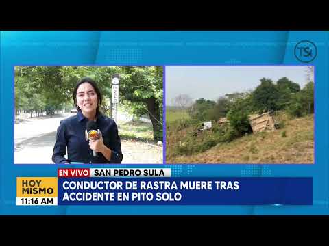 Conductor de rastra muere tras accidente en Pito Solo en San Pedro Sula