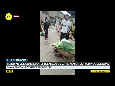 Ambulantes desalojados se pelean por espacios en varias calles de Villa El Salvador [VIDEO]