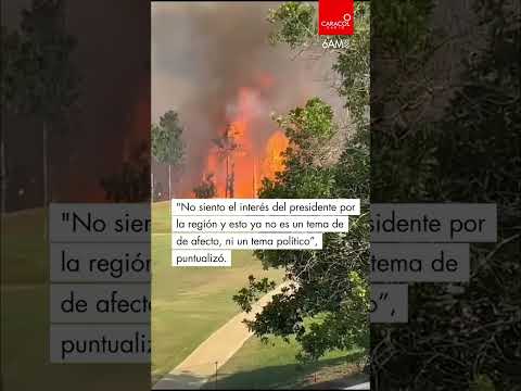 ¿Está el gobierno de Gustavo Petro dando la espalda a la emergencia por incendios en Santander?