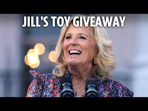 LIVE: US first lady Jill Biden hosts Toys for Tots event with Marines