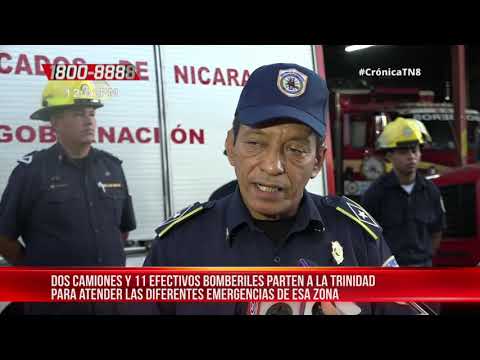 La Trinidad, Estelí, con reforzamiento en vehículos contra incendios - Nicaragua