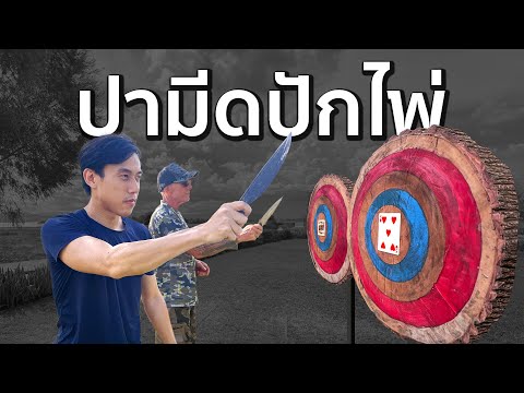 แข่งขว้างมีดปักไพ่ระดับประเทศ!