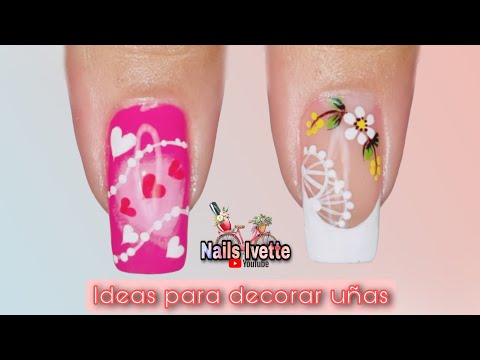 2 Nuevas ideas para decorar Uñas / Modelos de uñas decoradas sencillas