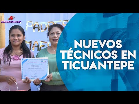 Realizan graduación de 141 nuevos técnicos en Ticuantepe
