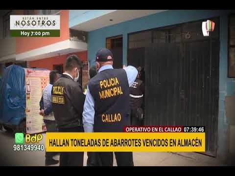 Callao: operativo policial detecta casi 2 toneladas de productos vencidos en tienda