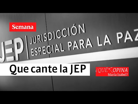 ¿Qué opina María Isabel? Que cante la JEP: la vida te da sorpresas….