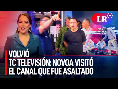 TC Televisión VOLVIÓ: presidente NOBOA VISITÓ canal de TV que SUFRIÓ ASALTO ARMADO en ECUADOR | #LR