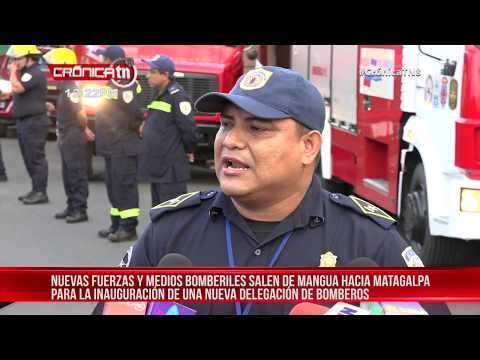 Personal y recursos reforzarán estación de bomberos en Río Blanco - Nicaragua
