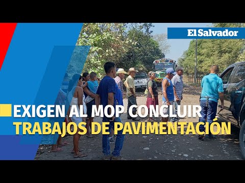 Comunidad en Garita Palmera exige al MOP concluir trabajos de pavimentación
