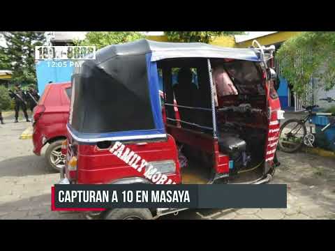Policía puso tras las rejas a señalados de graves delitos en Masaya - Nicaragua
