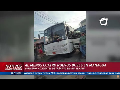 Las nuevas rutas de Managua ya sufrieron accidentes de tránsito