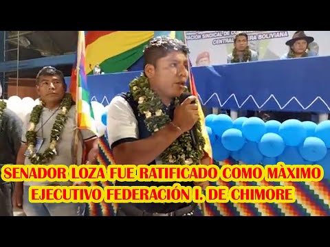SENADOR LOZA AGRADECIO LA CONFIANZA DE REELEGIRLO COMO EJECUTIVO FEDERACIÓN INTERCULTURALES CHIMORE