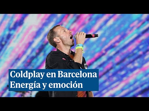 Coldplay derrocha energía y emoción en su primer concierto en Barcelona