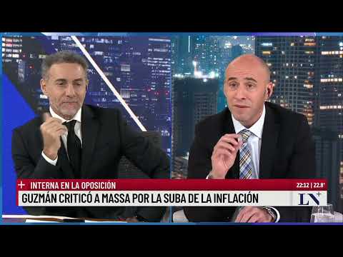 Guzmán criticó a Massa por la suba de la inflación