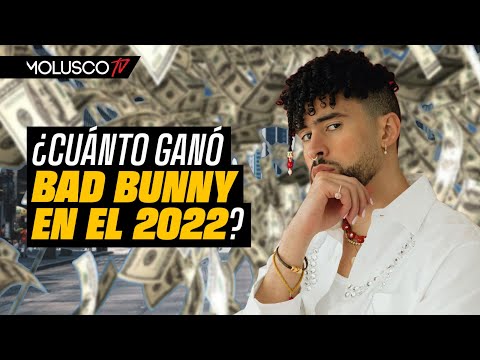 Molusco calcula cuanto se ganó Bad Bunny en el 2022 entre conciertos, tenis, streaming y otros.