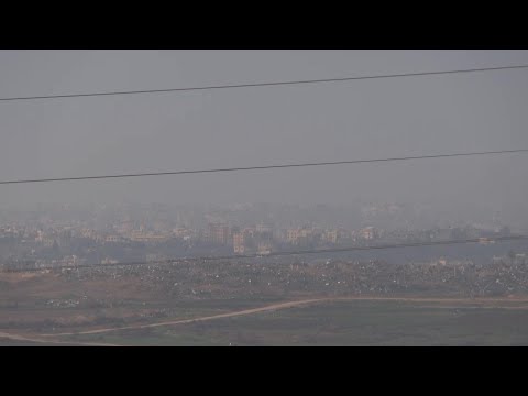 Smoke billows over Gaza morning sky as Israel-Hamas war passes 100 days