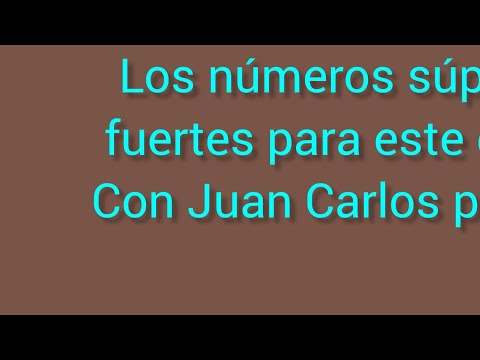 Juan Carlos Palé revela los secretos de los números hoy 01/09/2023