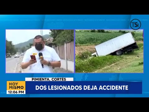 Dos personas resultan heridas en accidente de tránsito en Pimienta, Cortés