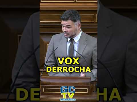 VOX derrocha donde gobierna y se sube los sueldos Gabriel Rufián #pp #vox #psoe #sumar