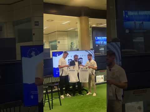 Presentación de Iván Calero y Samed Bazdar como nuevos jugadores del Real Zaragoza