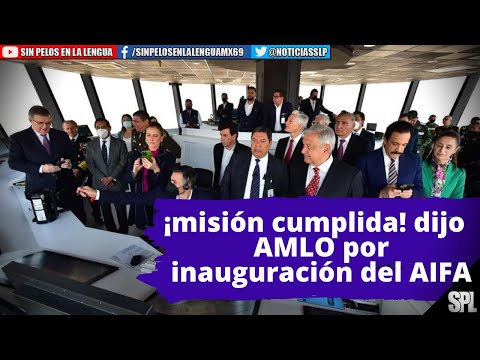 ¡misión cumplida! dijo AMLO en la inauguración del AIFA, se instalan ambulantes en los pasillos