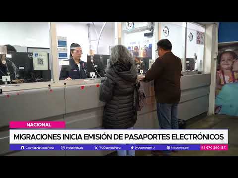 Nacional: Migraciones inicia emisión de pasaportes electrónicos