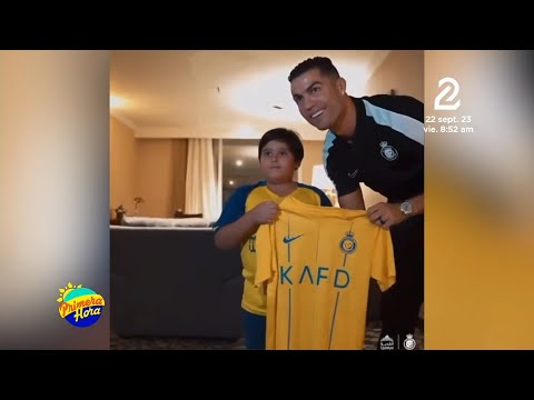 Niño Iraní conoce en persona a Cristiano Ronaldo