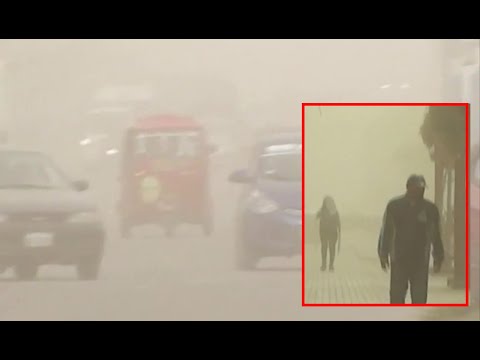 Pisco: Tormenta de polvo cubre la ciudad e impide la visibilidad en las calles