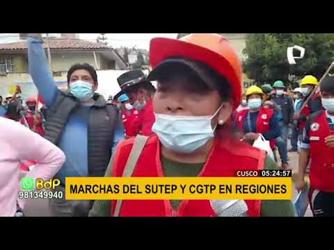 Descontento Nacional: Gremios marchan contra gestión de Castillo